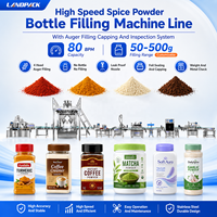 Machine de remplissage et d'emballage automatique haute vitesse pour poudres fines (protéines de lait, café moulu, talc, assaisonnements, épices) en bouteilles