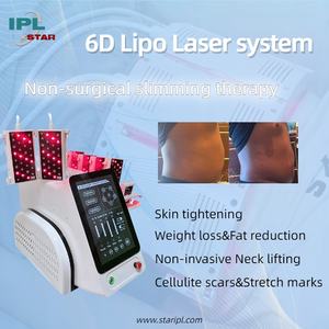 معدة مسطحة 5d/6D التخسيس مع وسادات ليبو 635 نانومتر 650 نانومتر العلاج بالضوء الأحمر حرق الدهون وفقدان الوزن آلة الحقن - Product Image 2