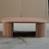 Table basse moderne en bois solide, appropriée aux salons et aux salles à manger