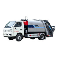 Camion à ordures électrique compacteur Foton 4x2 de 5,8 mètres cubes, directement de l'usine, petit compacteur de déchets électrique pour le nettoyage des parcs