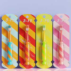Haoniu – brosse à dents manuelle pour enfants de 3 à 12 ans, poils souples, couleur bonbon, Style dessin animé, pour usage domestique - Product Image 4