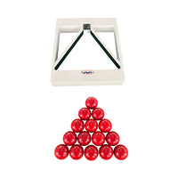Triangle de billard pliable en plastique de précision, support pour billes de billard, accessoire de table de snooker avec boîte de rangement