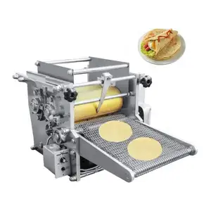 电动品质自动商用旋转扁平面包机薄煎饼制造机畅销