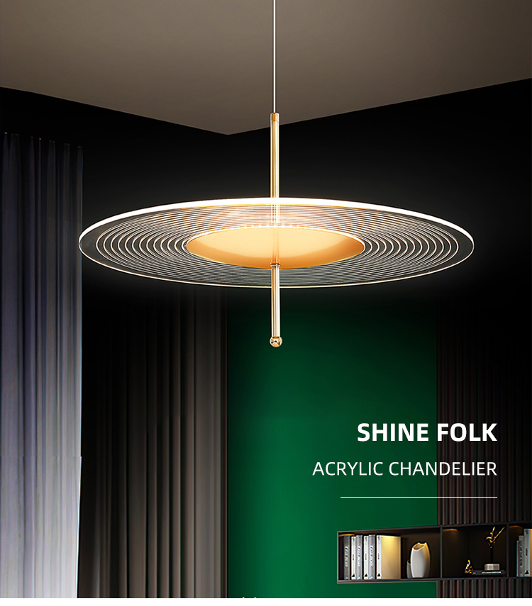 New Design Nordic For Residential Home Led Acrylic Modern Indoor Led Pendant Lamp