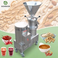 Ligne de production de beurre de cacahuète 50 kg/h, extracteur de lait de souchet entièrement automatique, broyeur de sauce au poivre 50 kg/100 kg/h