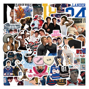 60 autocollants graffiti sur le thème de la rivalité canadienne inspirés de la série télévisée populaire pour la décoration de téléphone, autocollants de hockey sur glace - Product Image 1