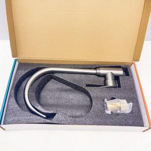 Grifo de Cocina de Acero Inoxidable, Monomando, de Montaje en Encimera, Estilo Moderno, Grifo de Lavabo de un Solo Orificio - Product Image 4