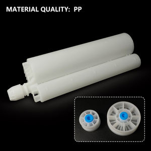 Seringue de distribution en plastique vide pour colle époxy bi-composant, rapport 3:1, à double <span class=keywords><strong>cartouche</strong></span>, avec piston - Product Image 3