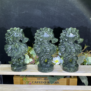 Vente chaude <span class=keywords><strong>prix</strong></span> usine cristal décoration naturel cristal naturel Xiuyan Jade <span class=keywords><strong>hippocampe</strong></span> sculpture pour cadeau - Product Image 5