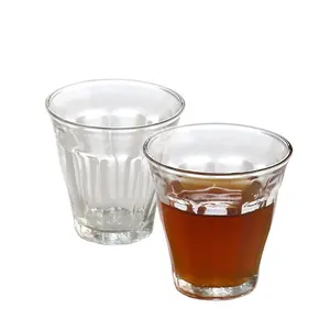 Wholesale Cheap High Glass Drinking Tea Cups Glass Tumbler For Drinking Lotus Shape Tea Glass Cup