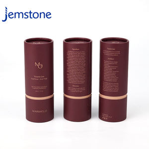 Boîte cylindrique en carton kraft avec estampage à chaud de logo OEM ODM pour flacon de poudre libre cosmétique - Product Image 6