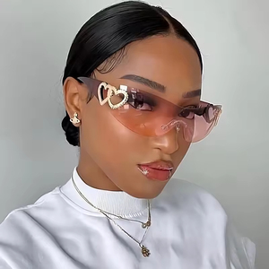 Oval Shaped Integrated Design <b>Sunglasses</b> Outdoor Fashion Y2k <b>Sunglasses</b> Uv Resistant - Product Image 1