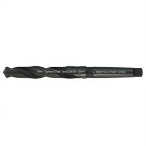 Fervi Tapered Shank Twist <b>Drill</b> <b>Bit</b> 10mm For Metal Wood Plastic Drilling - Product Image 2