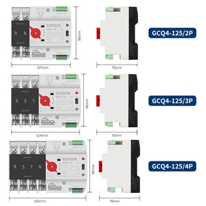 Interruptor de Transferencia Automática Monofásico Shanghai Gechielectric Gcq4-125 125A con Modo Manual y Automático - Product Image 2