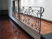 Balustrade de clôture en fer forgé décoratif
