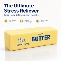 Grand jouet réaliste en forme de beurre, souple, à remontée lente, anti-stress, créatif, à presser, nouveauté