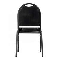 Chaise de banquet moderne haut de gamme, durable et empilable, avec dossier en dôme, pour salon, appartement, hôpital et entrée.