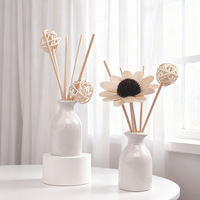 Parfum d'ambiance de luxe pour la maison, en céramique, en gros, en vrac, diffuseur de parfum à bâtonnets avec bâtonnets de fleurs, 1000 ml, meilleurs fournisseurs