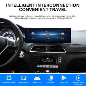NGT4.5 Classe C W204 Tela do carro Android 14,9 polegadas sem fio Apple Carplay Android Auto Car Dvd Player para Mercedes-benz - Product Image 3