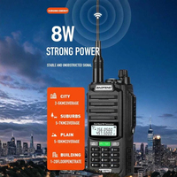 Radio Baofeng UV98 Pro 8W UHF VHF de Doble Banda FM con Alarma SOS, Función de Banda Cruzada U/V, Resistente al Agua IP68, Walkie Talkie de Largo Alcance