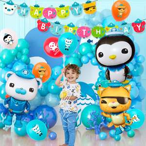 Décorations d'<span class=keywords><strong>anniversaire</strong></span> Octonaut, 114 pièces, ensemble de décorations et de vaisselle d'<span class=keywords><strong>anniversaire</strong></span> Octonaut - Assiettes, serviettes, nappe, ballons, etc. - Product Image 2
