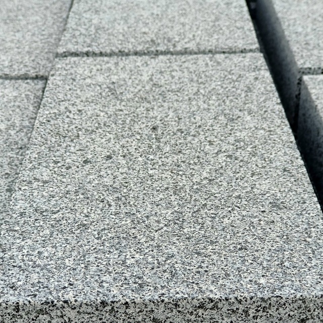 Modern Gray White Granite Tile Slab for Exterior Wall Cladding and Floor Paving