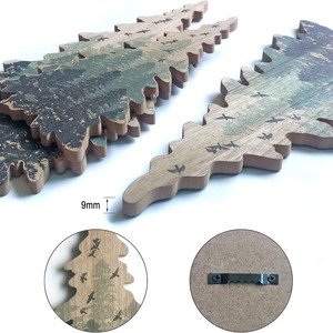 Wooden Christmas Tree Wall <b>Decorations</b> MDF <b>Rustic</b> Style Multi Piece Set <b>Home</b> <b>Decoration</b> - Product Image 4