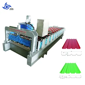 HAIDE New Material Metal Roof Panel Roll Forming Machine Roof Tile Making Machine With Wholesale Price