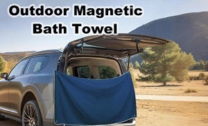 Toalla de Baño Magnética de Secado Rápido Resistente a la Arena, Toalla de Playa Magnética con Cierre Magnético para Viajes, Campamentos y Senderismo - Product Image 4