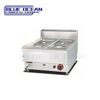 Équipement de cuisine pour hôtel traiteur Acier inoxydable Bain Marie Dessus de table Gaz/Électrique Capacité de la source d'alimentation 8L/9L