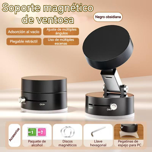 <b>Live</b> <b>streaming</b>, Foldable magnetic car phone mount, 360-degree adjustable metal mount for the console - Product Image 1