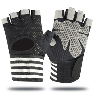 Best Sellers Non Slip Half <b>Finger</b> Polyester/Cotton Summer Bicycle Cycling Sports Gloves Custom Mountain <b>Bike</b> Gloves for Men - Product Image 2