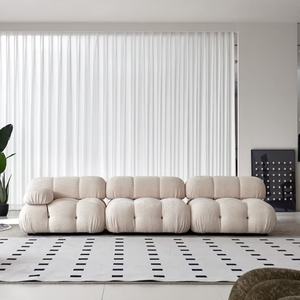 أرائك صالونات الاستقبال المكتبية بتصميم جديد وحدات أثاث أريكة غرفة المعيشة من الجلد للانتظار الحديث - Product Image 4