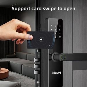 Serrure intelligente biométrique d'intérieur de qualité supérieure pour l'accès au mot de passe numérique et aux empreintes digitales de l'appartement de l'hôtel - Product Image 5