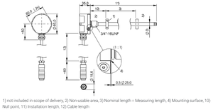 Sensor de Desplazamiento Lineal Balluff BTL5-P1-M1067-W-K00,2-S32, Tiene Buena Resistencia a la Corrosión y Resistencia Mecánica - Product Image 6