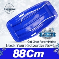 Luge pour enfants légère, 4 couleurs, certifiée CE EN71, en plastique HDPE, avec poignées et corde de traction, cadeau d'hiver pour enfant de 3 ans