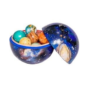 Système solaire en bois Cosmos jeu d'apprentissage huit planètes soleil lune fusées astronaute bébé jouet cognitif enfants jouet éducatif en bois - Product Image 1
