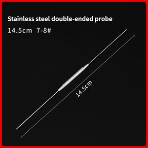 Handmatige oogheelkundige traanpijpsonde van roestvrij staal Microchirurgisch instrument Traanpijp reinigen Cosmetisch medisch apparaat - Product Image 6