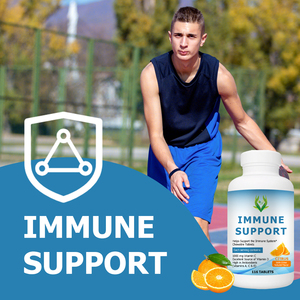 Hot Sale Chewable Tablets with 1000mg Vitamin C Contains Zinc Ginger and Echinacea Supports Immune System Citrus Flavor Tablets - Product Image 5