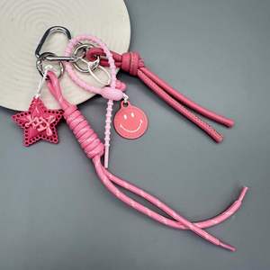 <b>Bag</b> Hanging Materials Wholesale New Smiling Face <b>Bag</b> Charm Keychain Lanyard Pendant Mobile Phone Pendant <b>Key</b> Chain Accessories - Product Image 1