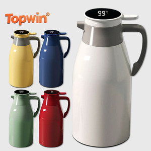 Bouteille isotherme 1L avec revêtement en verre, grande capacité, pour cuisine, bouilloire thermique domestique, affichage numérique, café - Product Image 1