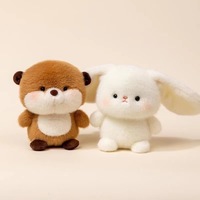 Peluche Lapin Compagnon de Bureau avec Rembourrage en Coton PP et Matière Polyester – Adorable Compagnon d'Étude, Cadeau d'Anniversaire pour Enfants