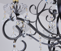 Lustre américain antique en cristal verre bohème déco ferme éclectique suspension pour salon table à manger