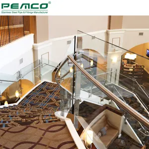 Малазийская рампа из нержавеющей стали для лестничных поручней, Современная декоративная лестница 12 мм, панели из закаленного стекла, перила