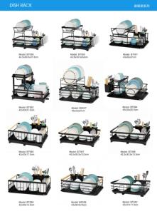 ชั้นวางจานเหล็กคาร์บอนแบบหนาพิเศษ ระดับมืออาชีพ ความจุขนาดใหญ่ พร้อมถาดรองน้ำหยดแบบถอดได้ สำหรับร้านอาหารและใช้ในบ้าน - Product Image 2