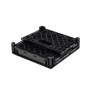 16QT cestello portaoggetti pieghevole pieghevole pieghevole resistente birra di <span class=keywords><strong>frutta</strong></span> e verdura in <span class=keywords><strong>plastica</strong></span> resistente manici per <span class=keywords><strong>cassette</strong></span> del latte - Product Image 2