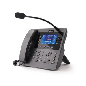 KNPL-700M NEW VOIP PHONE Desktop Office Telephones Gooseneck Microphone Black Hot LCD Hand Free Intercom ROOM Hotel Building