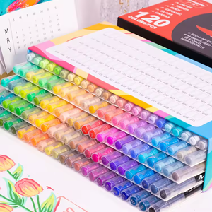 Pennarello Liquido a Punta Morbida 168 Colori, Penna da <span class=keywords><strong>Disegno</strong></span> con Inchiostro Permanente, Nuovo Pennarello Acrilico Liquido per Studenti d'Arte - Product Image 5