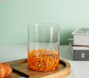 11oz 310ml verrerie à la main droite verre à liqueur tasse Transparent couleur <span class=keywords><strong>Orange</strong></span> point boire pour l'eau <span class=keywords><strong>jus</strong></span> bière Cocktail - Product Image 3