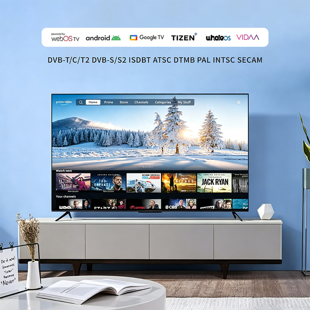LED Television 24-110 Inch Smart Android TV WiFi TV FHD Factory Cheap Flat Screen Television HD LCD LED OEM LED TV Best Smart TV